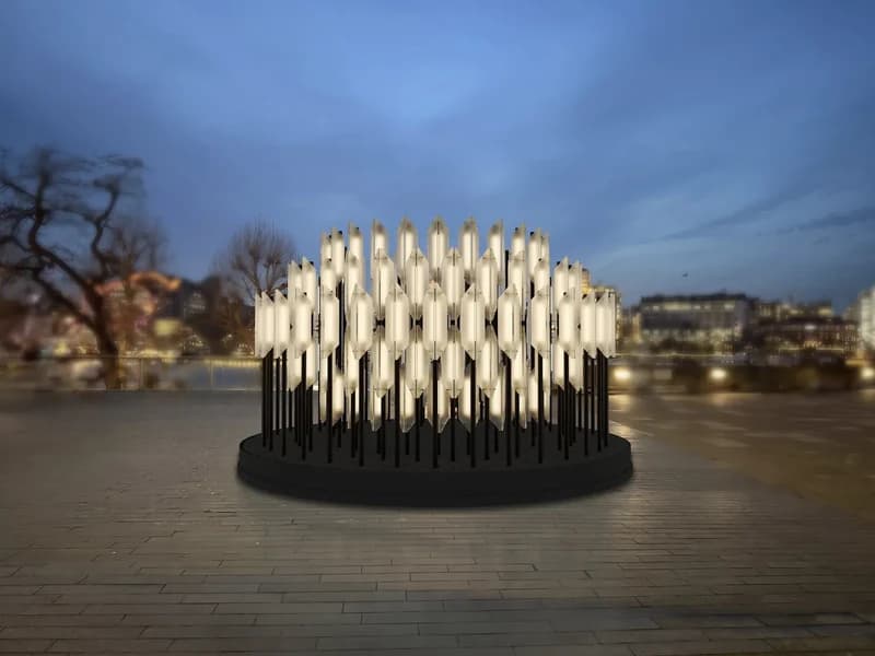 Beacon lighting installation presented for London Design Festival.
